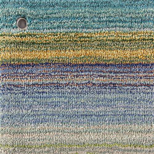 CompanyC Brushstroke Handmade Wool Dark Blue/Yellow Rug & Reviews Wayfair